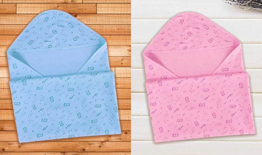 Khăn quấn sơ sinh cotton BabyMommy KQN01 - Màu ngẫu nhiên
