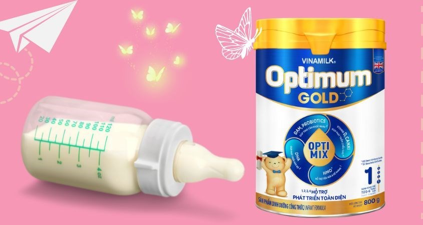 Sữa bột Vinamilk Optimum Gold số 1 800g (0 - 6 tháng)