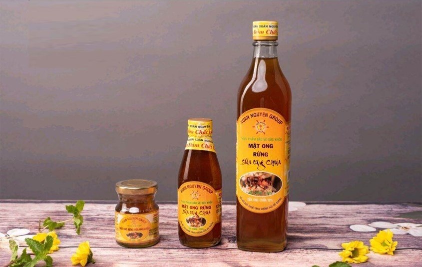 Mật ong rừng nguyên chất pha sữa ong chúa U Minh Xuân Nguyên 500 ml