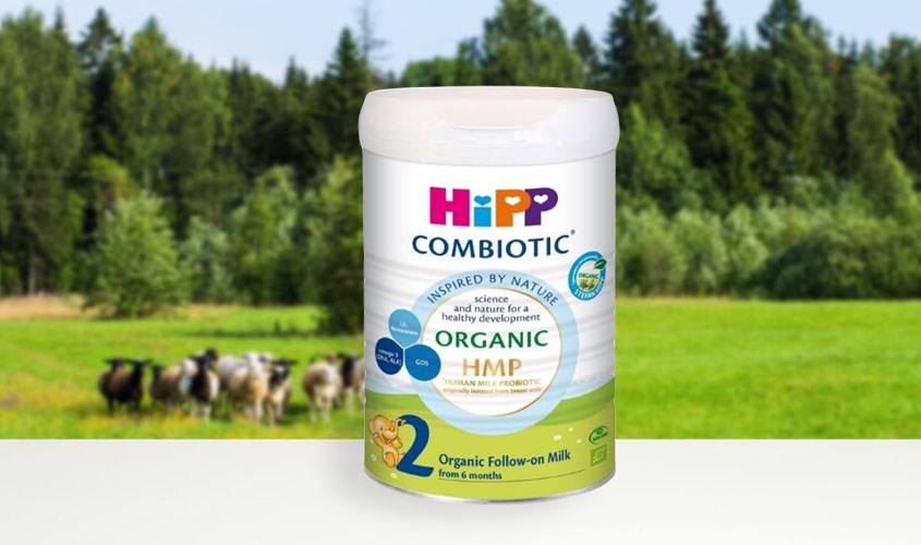 Sữa bột HiPP Organic Combiotic vị nhạt thanh số 2 800g (6 - 12 tháng) 