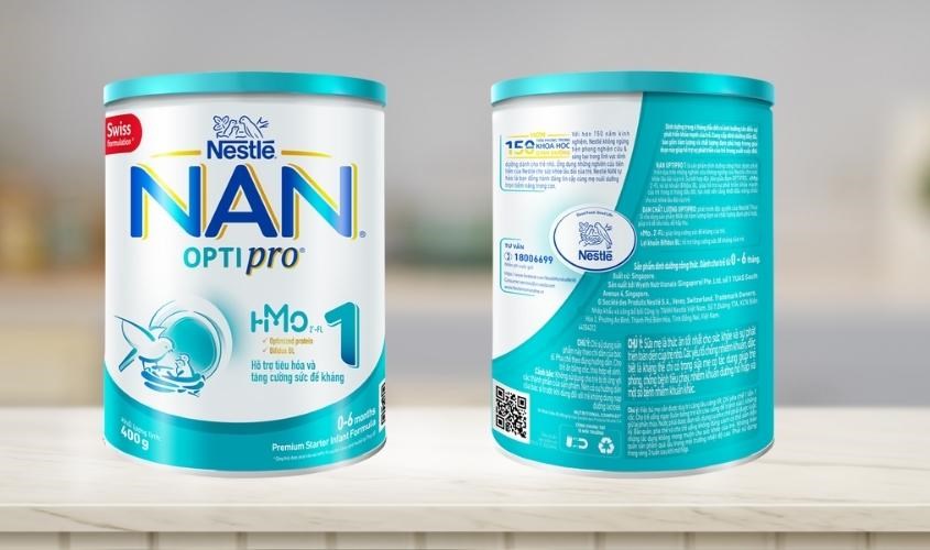 Sữa bột NAN Optipro số 1 400g (0 - 6 tháng)