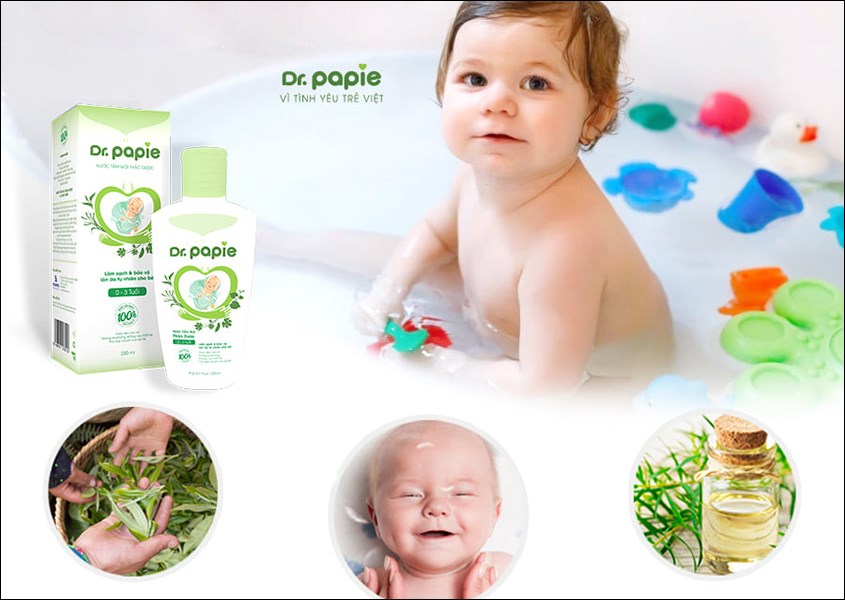 Sữa tắm chứa tinh dầu tràm, ngừa cảm lạnh cho bé