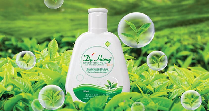 Dung dịch vệ sinh phụ nữ Dạ Hương Hương Trà xanh Dung dịch vệ sinh phụ nữ Dạ Hương Hương Trà xanh