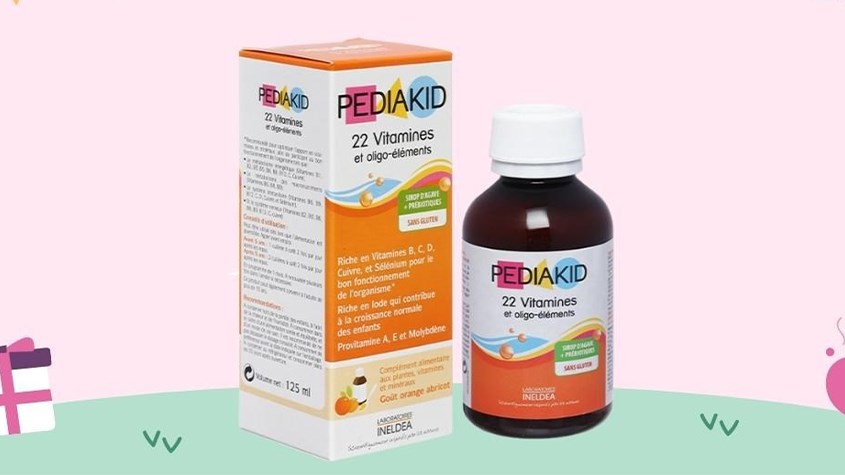 Siro Pediakid 22 Vitamines bổ sung vitamin và khoáng chất 125 ml (từ 1 tuổi)