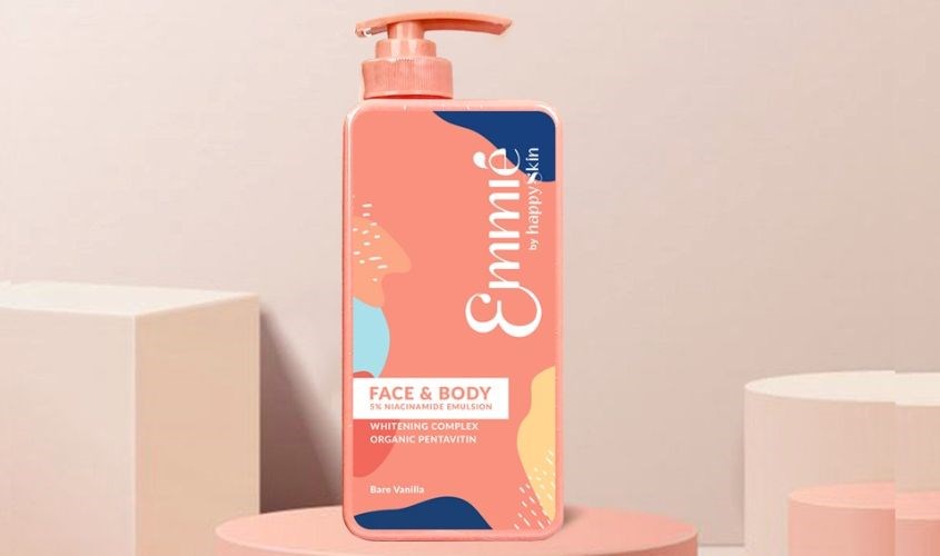 Kem dưỡng trắng toàn thân 5% Niacinamide Emmié Face & Body Emulsion 250g