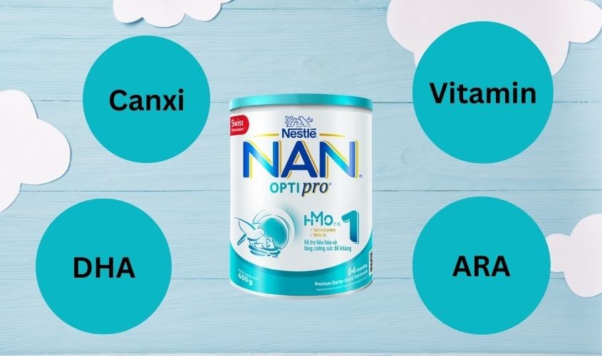 Sữa bột NAN Optipro số 1 400g (0 - 6 tháng)