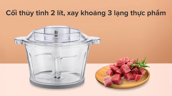 Máy xay thịt Magic Eco AC-15 có dung tích cối xay 2 lít, cho phép bạn xay được khoảng 300g thực phẩm Máy xay thịt Magic Eco AC-15 có dung tích cối xay 2 lít, cho phép bạn xay được khoảng 300g thực phẩm