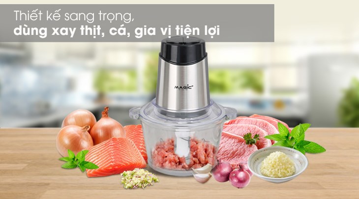 Máy xay thịt Magic Eco AC-15 có kiểu dáng sang trọng với màu sắc hiện đại, dùng đẹp cho bếp gia đình Máy xay thịt Magic Eco AC-15 có kiểu dáng sang trọng với màu sắc hiện đại, dùng đẹp cho bếp gia đình