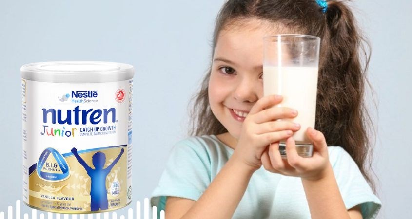 Sữa Nutren Junior có độ ngọt vừa phải, dễ uống