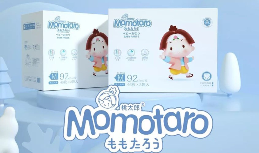 Bỉm Momotaro là sản phẩm của Công Ty Cổ Phần TM và XNK Motaro