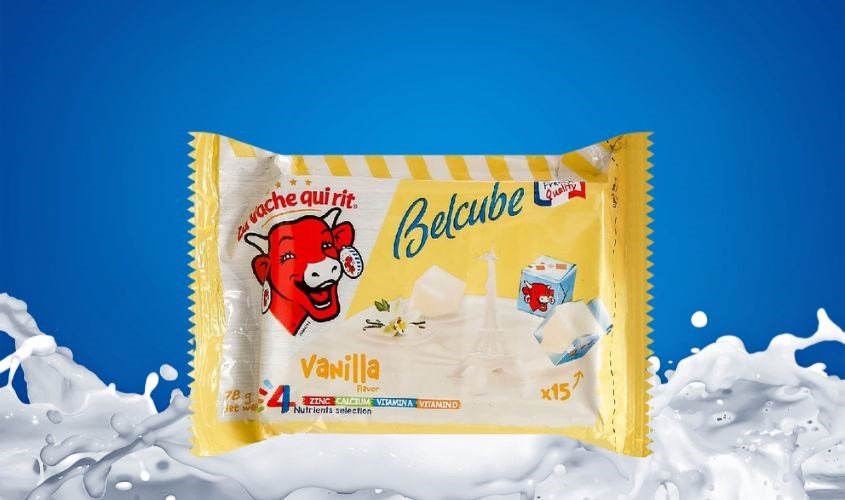 Phô mai Con Bò Cười Belcube vị vani gói 78g (15 viên)