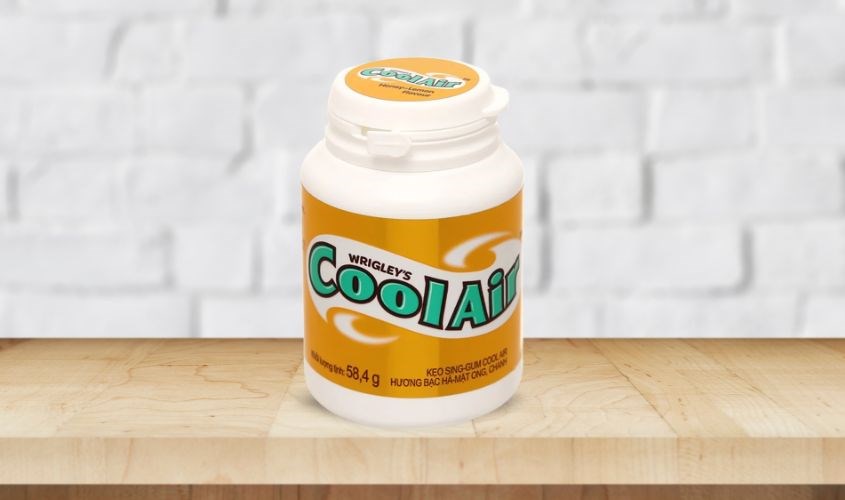 Kẹo singum Cool Air hương bạc hà, mật ong và chanh hũ 58.4g