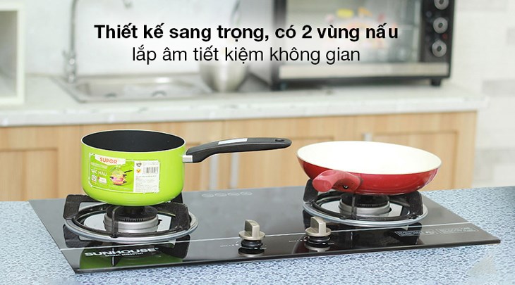 Bếp ga âm Sunhouse SHB501MT có kiểu dáng lắp âm tiết kiệm không gian, cho căn bếp gia đình thêm thoáng rộng Bếp ga âm Sunhouse SHB501MT có kiểu dáng lắp âm tiết kiệm không gian, cho căn bếp gia đình thêm thoáng rộng