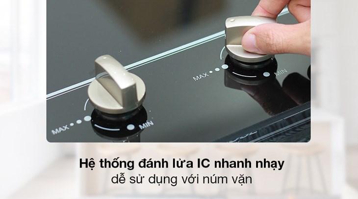Bếp ga âm Sunhouse SHB501MT sử dụng hệ thống đánh lửa IC tạo tia lửa nhạy, thao tác tiện lợi với núm vặn Bếp ga âm Sunhouse SHB501MT sử dụng hệ thống đánh lửa IC tạo tia lửa nhạy, thao tác tiện lợi với núm vặn