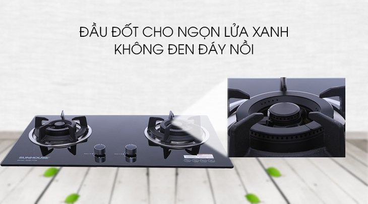 Bếp ga âm Sunhouse SHB7736 sử dụng đầu đốt bằng đồng thau bền bỉ, cho ngọn lửa xanh khi cháy và tiết kiệm gas hiệu quả Bếp ga âm Sunhouse SHB7736 sử dụng đầu đốt bằng đồng thau bền bỉ, cho ngọn lửa xanh khi cháy và tiết kiệm gas hiệu quả
