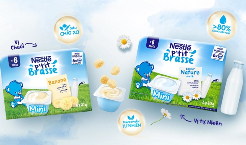 Sữa chua Nestlé P’tit Brasse 