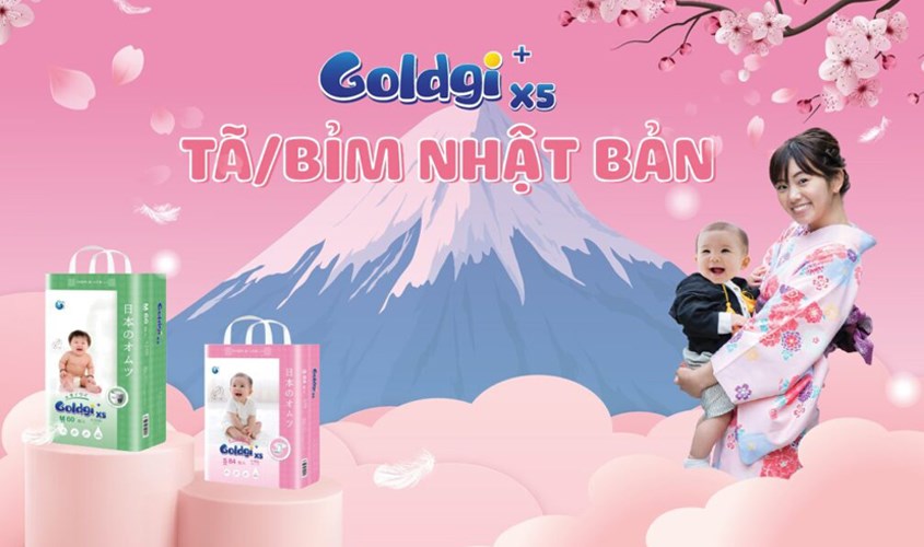 Goldgi là thương hiệu bỉm cao cấp của Nhật Bản