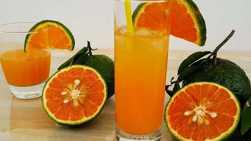 Nước cam, nước chanh chứa axit citric