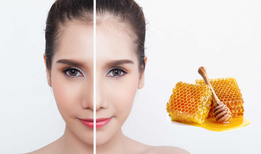 Mật ong giúp làn da sáng, căng bóng