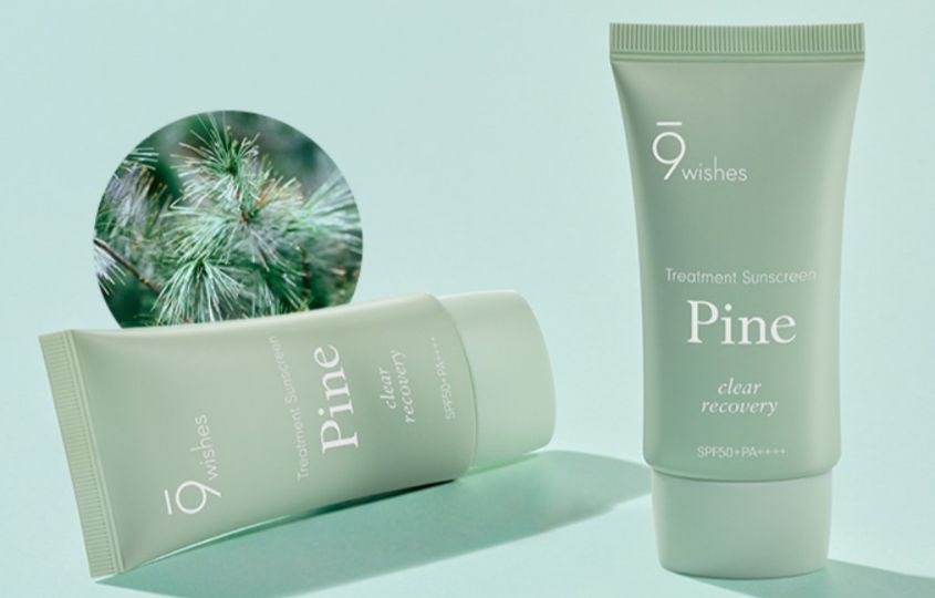 Kem chống nắng thanh lọc và phục hồi da 9 Wishes Pine SPF 50+ PA++++ 50 ml