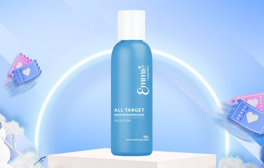 Dung dịch tẩy tế bào chết và cân bằng da mặt Emmié All Target 10% PHA/NANO AHA/BHA 160 ml 