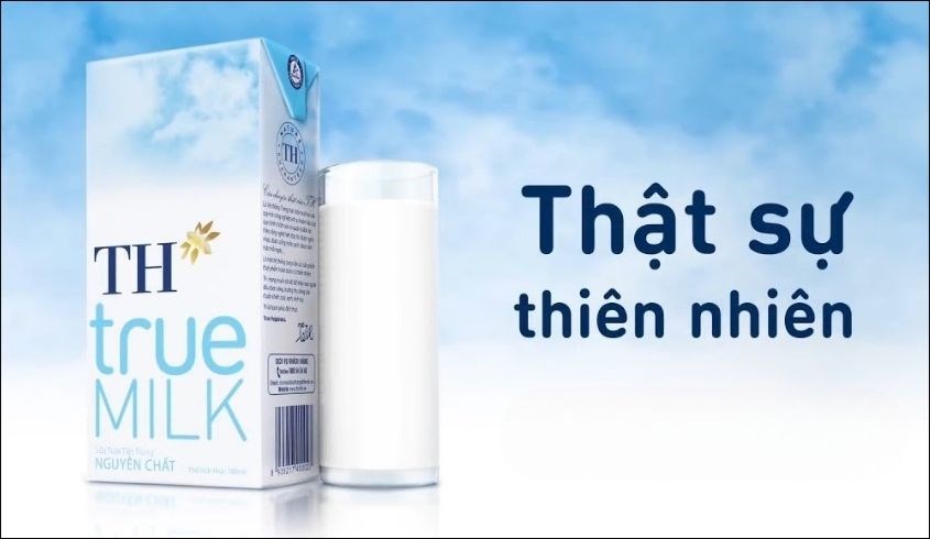 Lốc 4 hộp sữa tươi TH true MILK không đường 180 ml