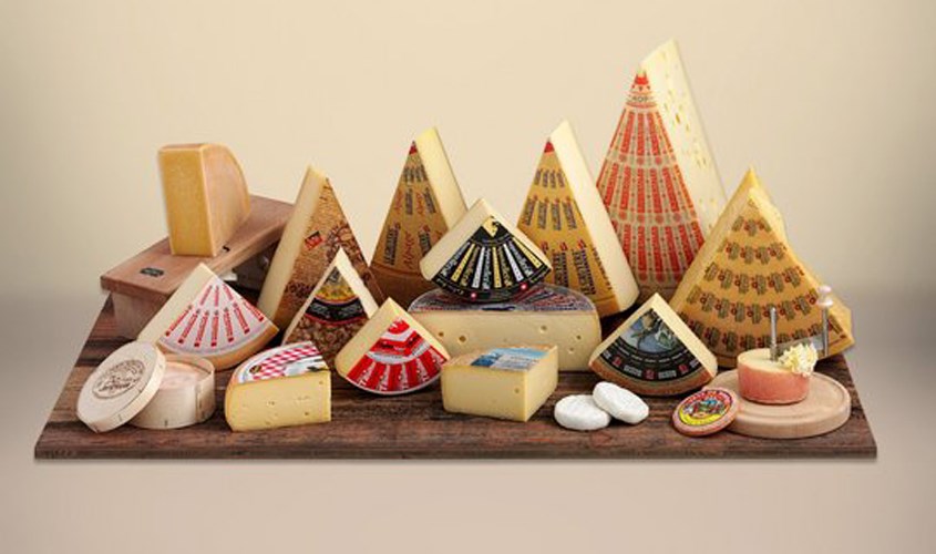 Phô mai bán cứng Swiss phù hợp với mẹ bầu