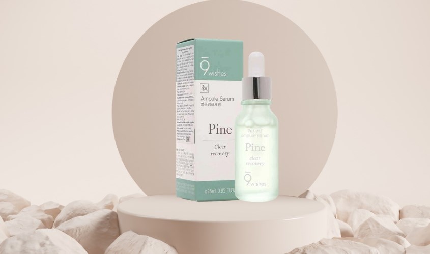 Tinh chất thanh lọc và phục hồi da 9 Wishes Amazing Pine Ampule 25 ml