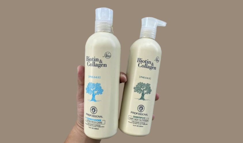 Logo của dầu gội Biotin Collagen thật thường sắc nét và rõ ràng