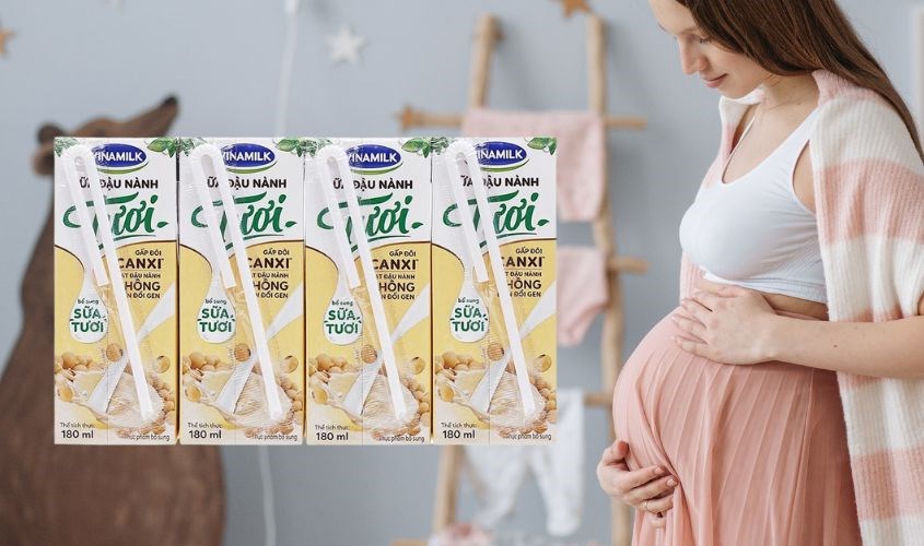 Lốc 4 hộp sữa đậu nành tươi Vinamilk 180 ml