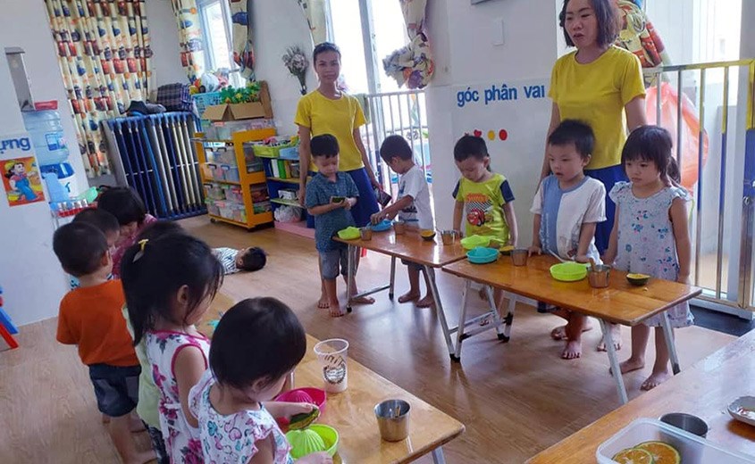 Trường mầm non quận hai chuột túi thông minh