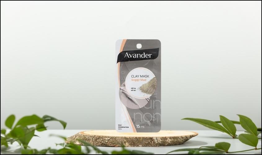 Mặt nạ đất sét Bùn Non làm sạch sâu, dưỡng sáng da Avander 15 ml (Gói) 