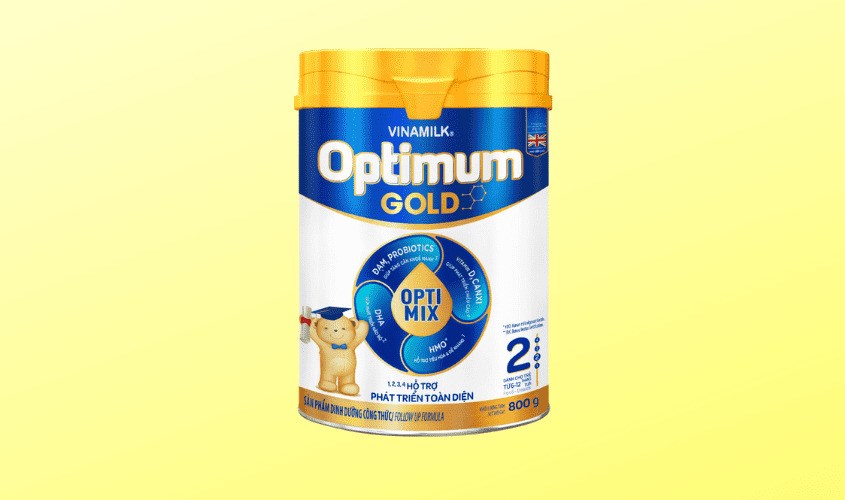 Sữa bột Vinamilk Optimum Gold số 2 800g (6 - 12 tháng) 