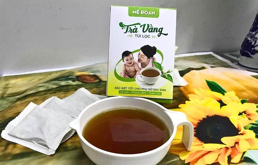 Trà vằng túi lọc Mệ Đoan lợi sữa, kháng viêm và giảm cân 30 túi