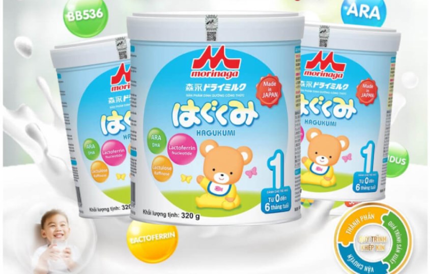 Sữa bột Morinaga Hagukumi số 1 320g (0 - 6 tháng)