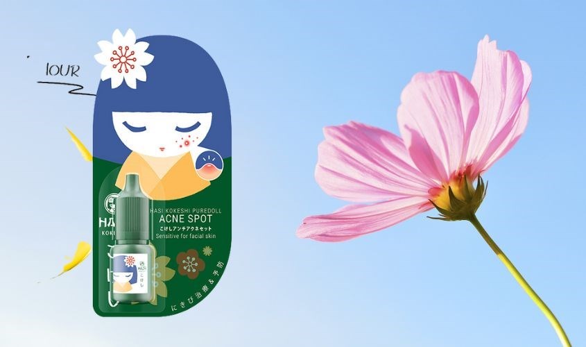 Kem chấm mụn giảm sưng gom cồi AHA-BHA Hasi Kokeshi Puredoll 5 ml