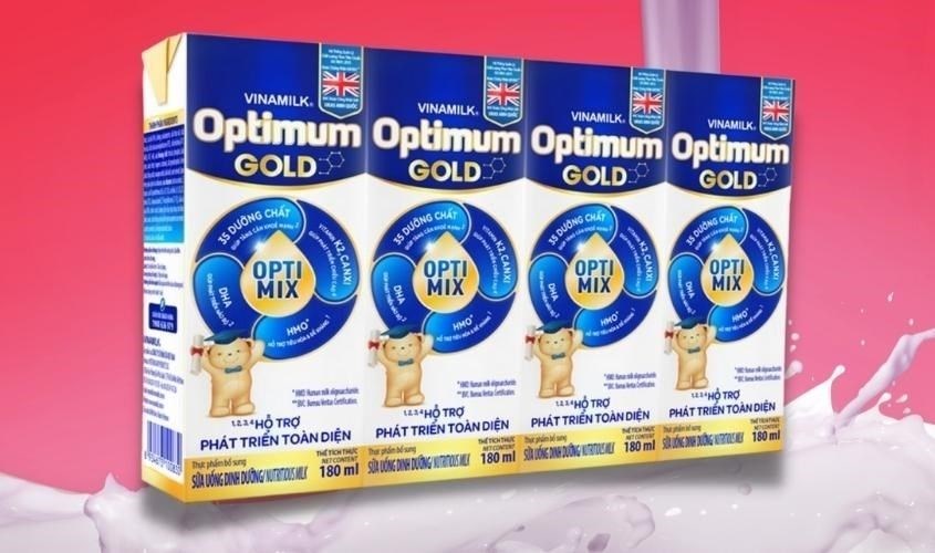 Thùng 48 hộp sữa pha sẵn Optimum Gold 180 ml