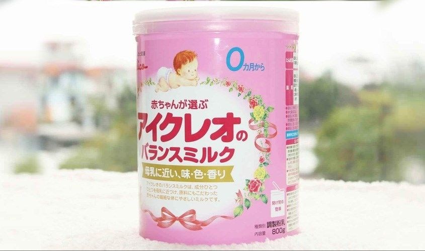 Sữa bột Glico Icreo số 0 vị thanh nhạt 800g (0 - 12 tháng)
