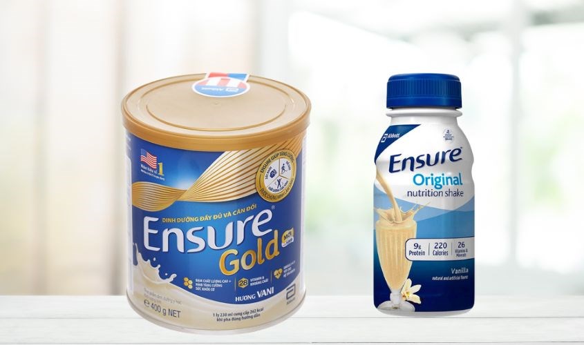 Mẹ không nên uống sữa Ensure trước bữa ăn