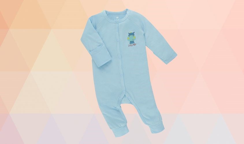 Body liền quần màu xanh Lullaby NH688P làm từ 95% bamboo