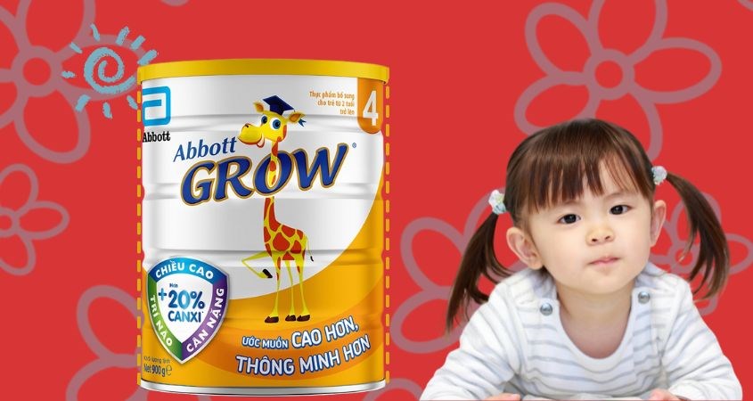 Sữa bột Abbott Grow số 4 hương vani 900g (trên 2 tuổi