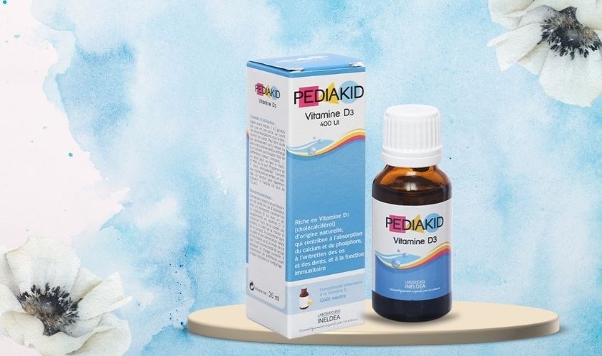 Siro Pediakid Vitamin D3 phát triển xương và răng 20 ml (từ 0 tháng)