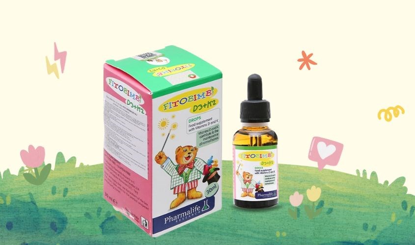 Siro Fitobimbi D3+K2 giảm nguy cơ còi xương 30 ml (từ 0 tháng)