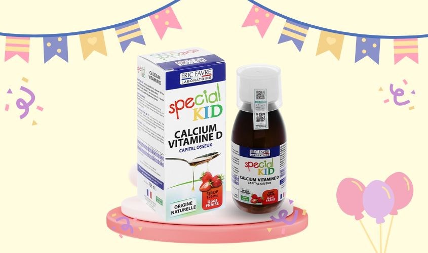 Siro Special Kid Calcium Vitamine D phát triển chiều cao 125 ml (từ 2 tuổi)