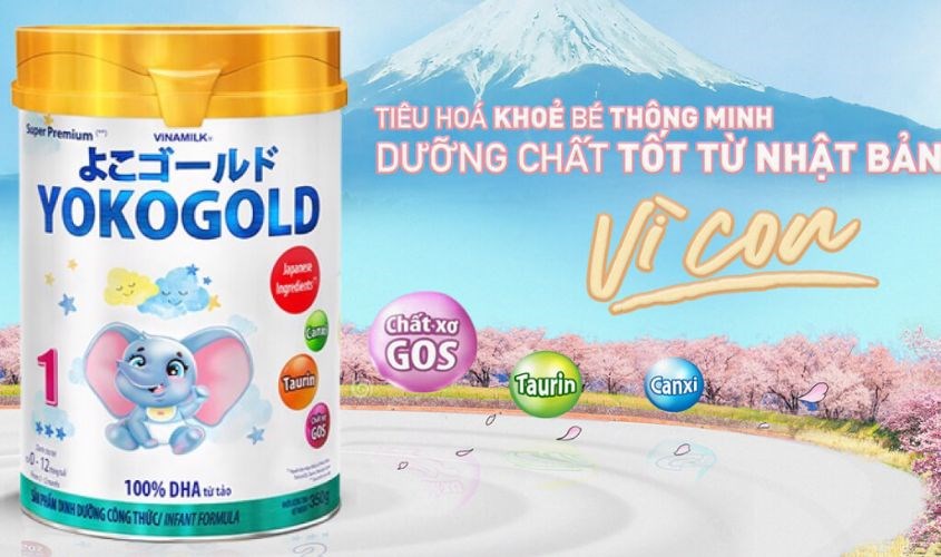 Sữa Yoko Gold tăng cường hệ miễn dịch cho bé