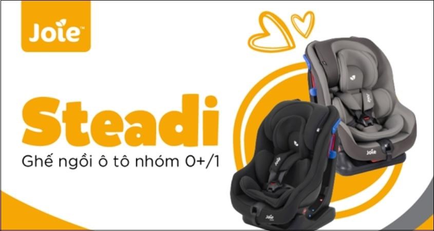 Ghế ngồi xe hơi Joie Steadi Coal Ghế ngồi xe hơi Joie Steadi Coal
