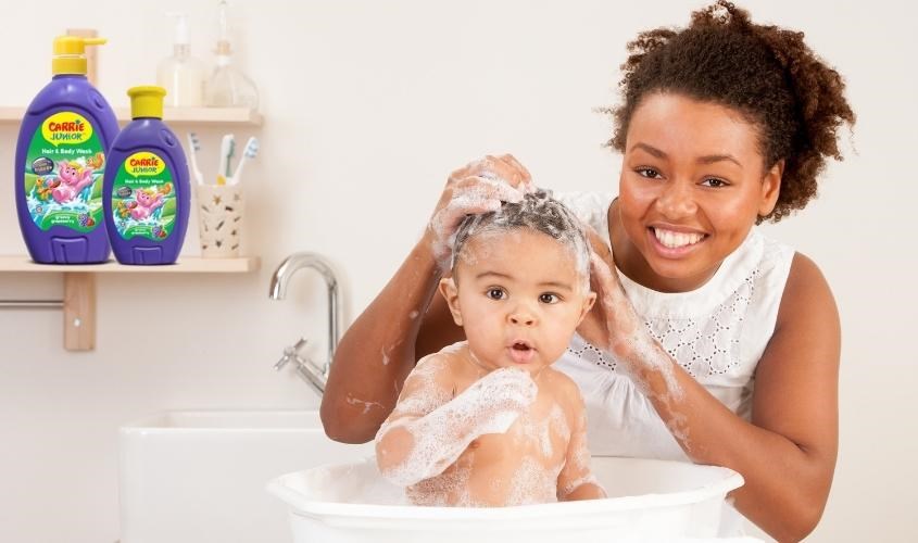 Sữa tắm Carrie Junior là một người bạn đồng hành bên bé