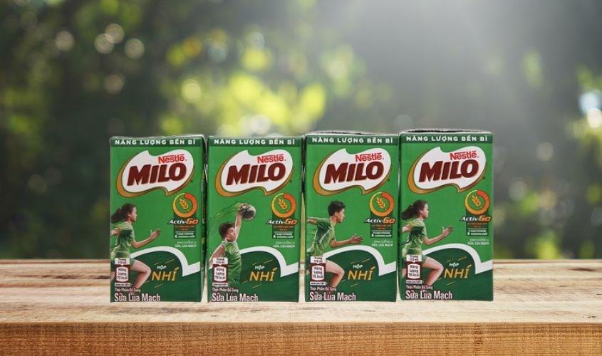 Lốc 4 hộp thức uống lúa mạch Nestlé Milo 115 ml Lốc 4 hộp thức uống lúa mạch Nestlé Milo 115 ml