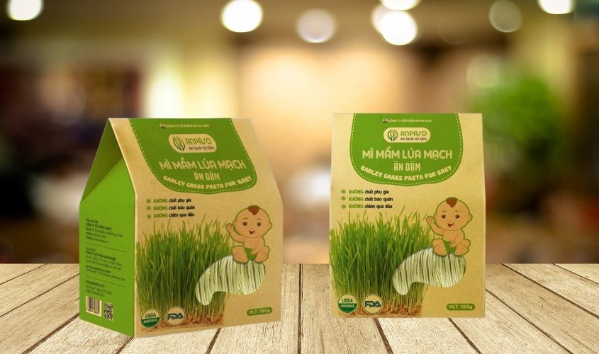 Mì ăn dặm mầm lúa mạch Organic Anpaso 120g dành cho bé từ 7 tháng Mì ăn dặm mầm lúa mạch Organic Anpaso 120g dành cho bé từ 7 tháng