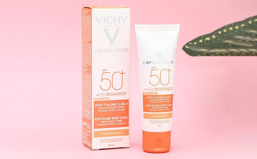 Kem chống nắng ngăn ngừa sạm nám, không gây bóng nhờn Vichy Capital Soleil SPF 50+ PA++++ 50 ml